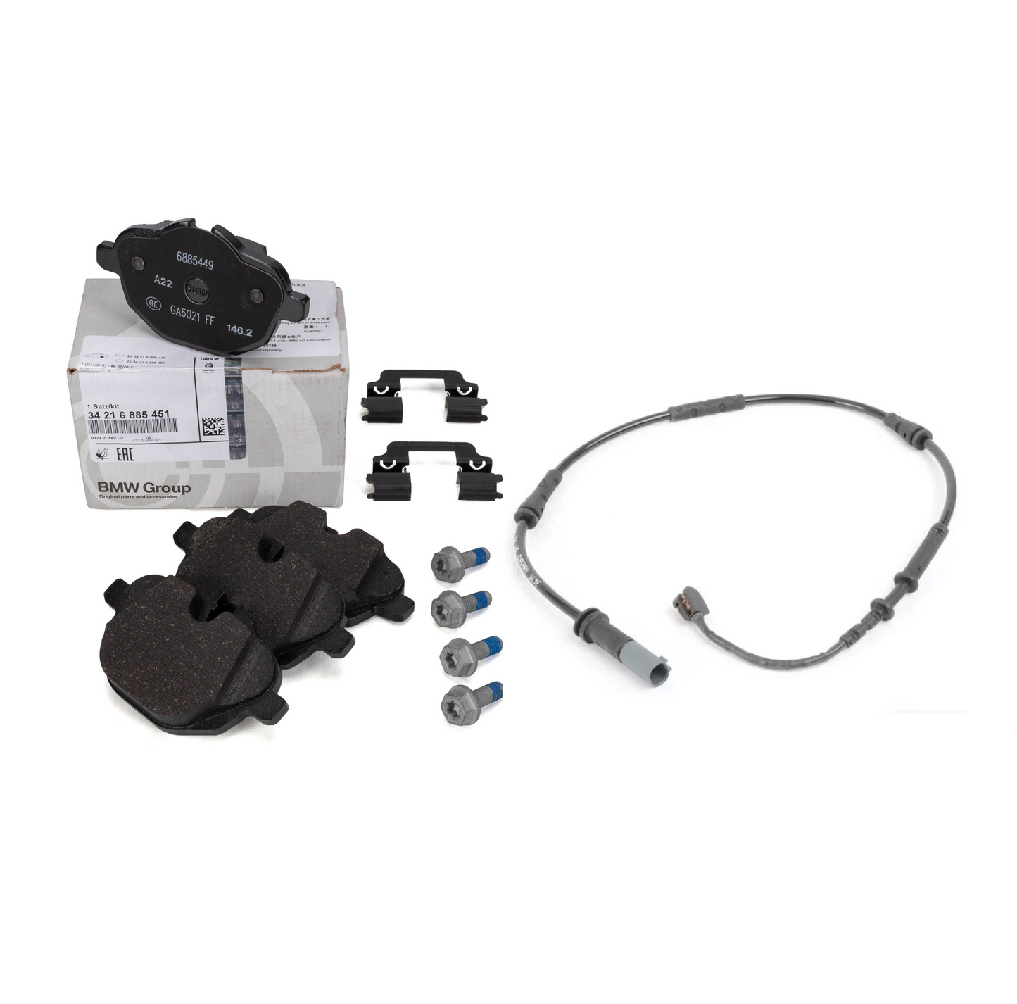 Genuine BMW Rear Brake Pads (Non M Sport Brakes) G30, G01, G02, G05, G06 - 34216885451