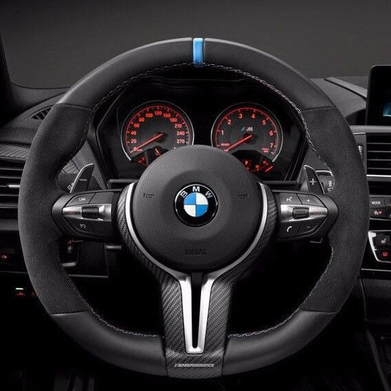 Genuine BMW F87 F80 F82 M Performance Alcantara Steering Wheel - 32302413014