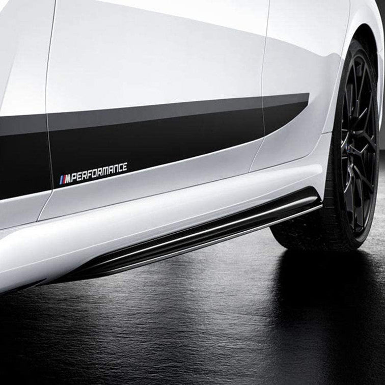 Gloss Black Side Skirt Extensions For BMW 3 Series G20 G21 M Performance Style