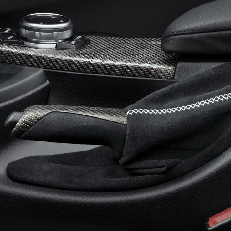 Genuine BMW M Performance Carbon Alcantara Handbrake F3X - 34402222541