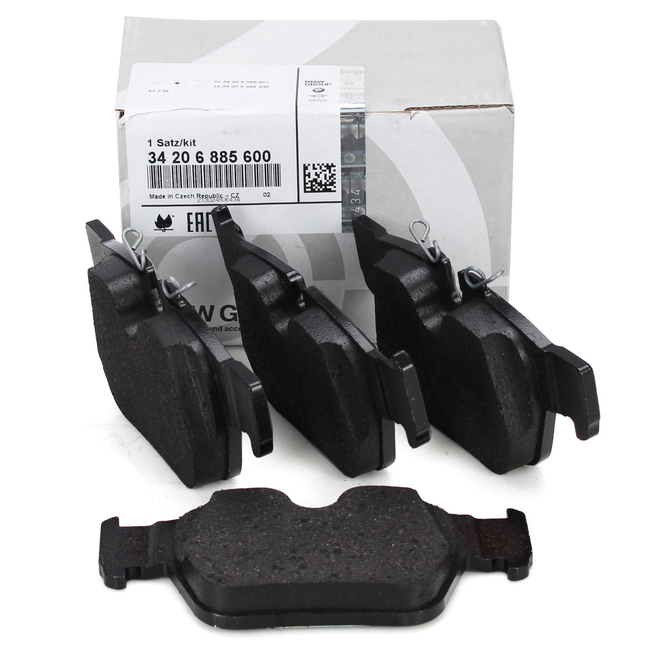 Genuine BMW Rear Brake Pads F40 M135i / F44 M235i - 34206885600