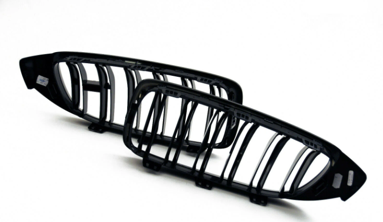 Genuine BMW M Performance F82 F83 Front Black Kidney Grilles - Pair (M4) - 51712352812 & 51712352811