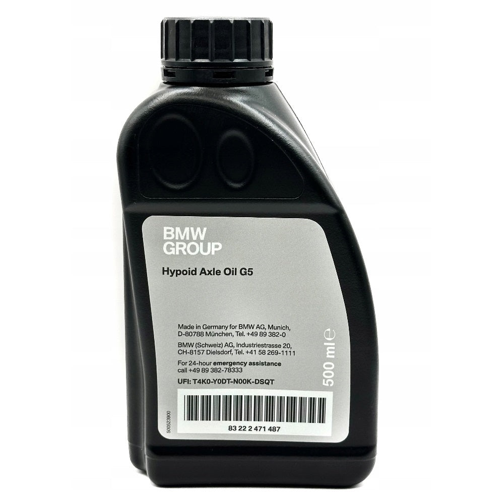 Genuine BMW Differential Fluid Hypoid G5 0.5L - 83222471487