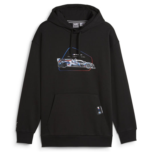 BMW M Motorsport Mens Hybrid V8 Hoodie Black 80145B318A3 / 8A7