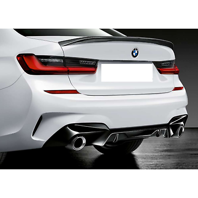Genuine BMW G20 G21 M340i M Performance Rear Gloss Black Diffuser - 51192455859