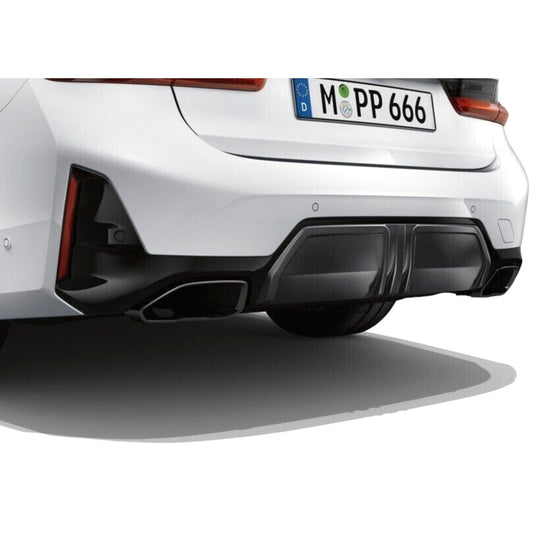 Genuine BMW G20 LCI Gloss Black Rear Diffuser - 51195A4F522