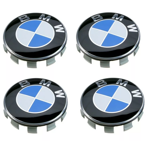 Genuine BMW Alloy Wheel Centre Caps x 4 - 68MM 36136783536