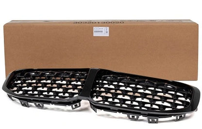 Genuine BMW 1 Series F40 M Performance Shadowline Front Diamond Grille 51135A39370