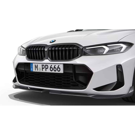 Genuine BMW G20 LCI Carbon Front Splitters - 51195A4B368 / 51195A4B369