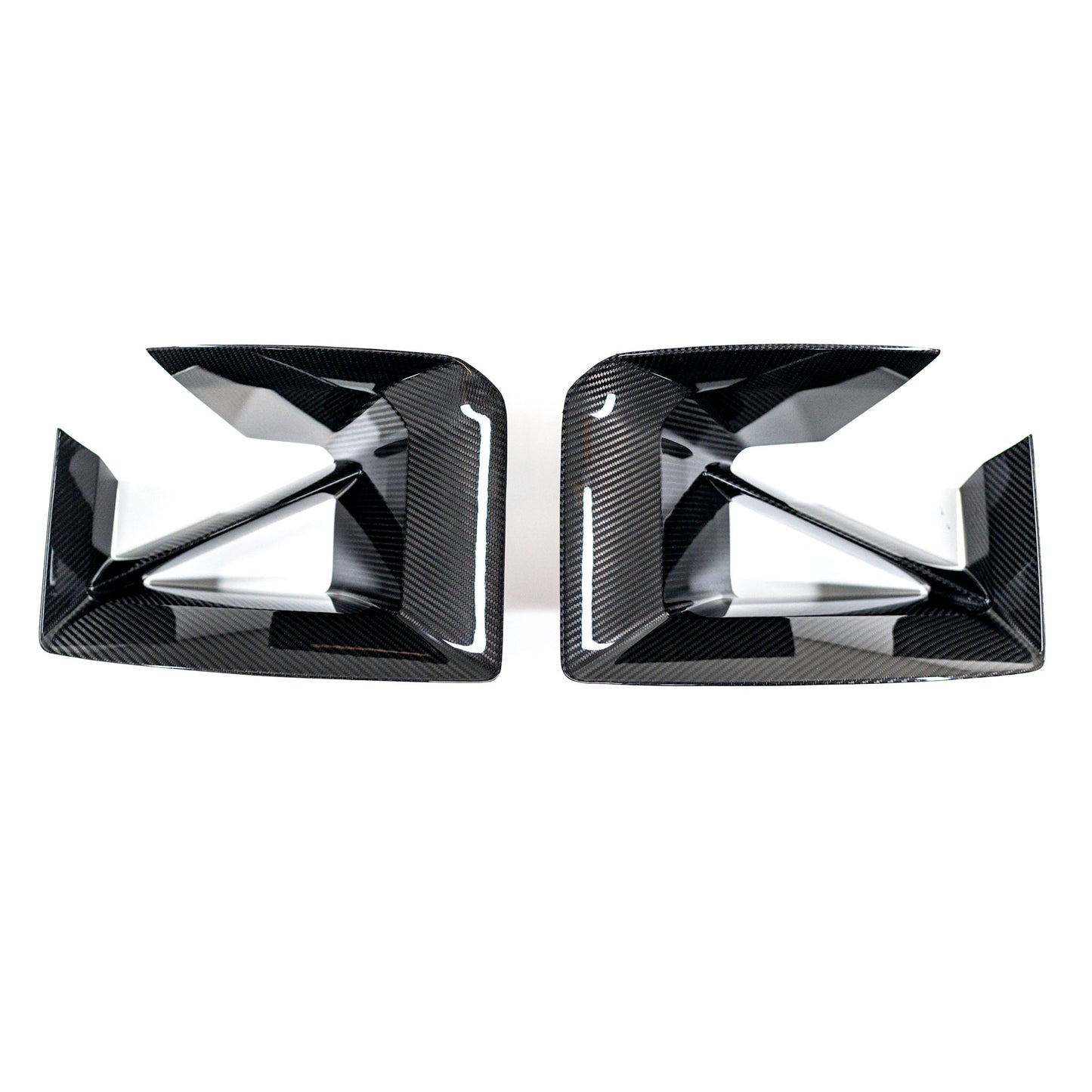 Genuine BMW G87 M2 Carbon Brake Duct Trims - 51115A44F43 / 51115A44F42