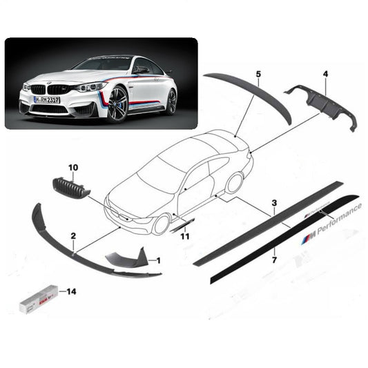 Genuine Full M Performance Kit - Complete Carbon Body Kit for F82 F83 M4