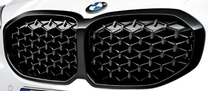 Genuine BMW 1 Series F40 M Performance Shadowline Front Diamond Grille 51135A39370